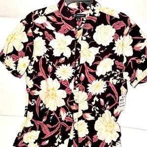 Men’s Short Sleeve Floral Shirt NWT